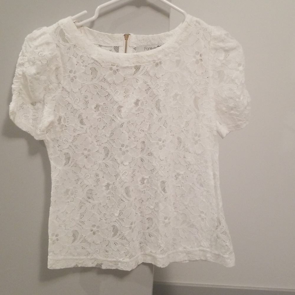 Lace white shirt
